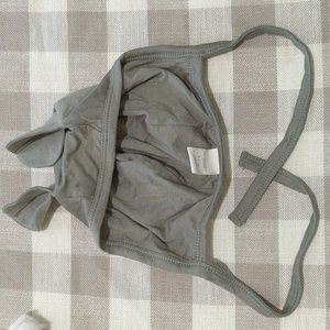 Kate Quinn the woods 3-6M olive green hat with ears